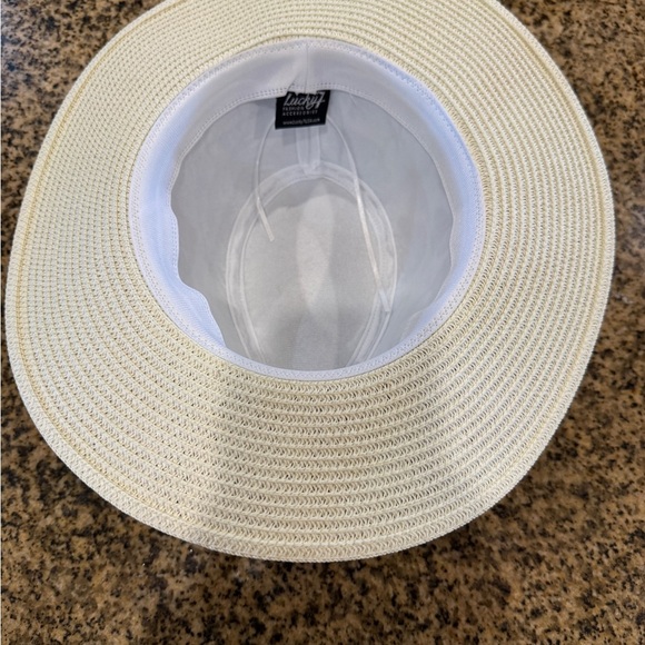 Lucky Fashion Brand Blue and White Floral Hat - Picture 2 of 4